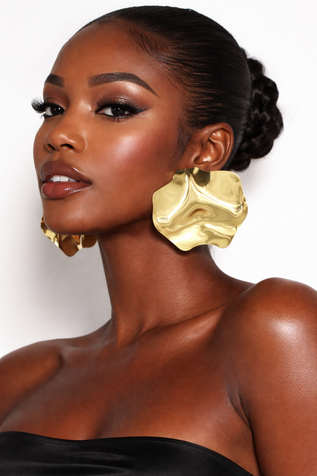 Cole Heart Melt sculptural liquid-inspired statement earrings by Cole Heart Jewels