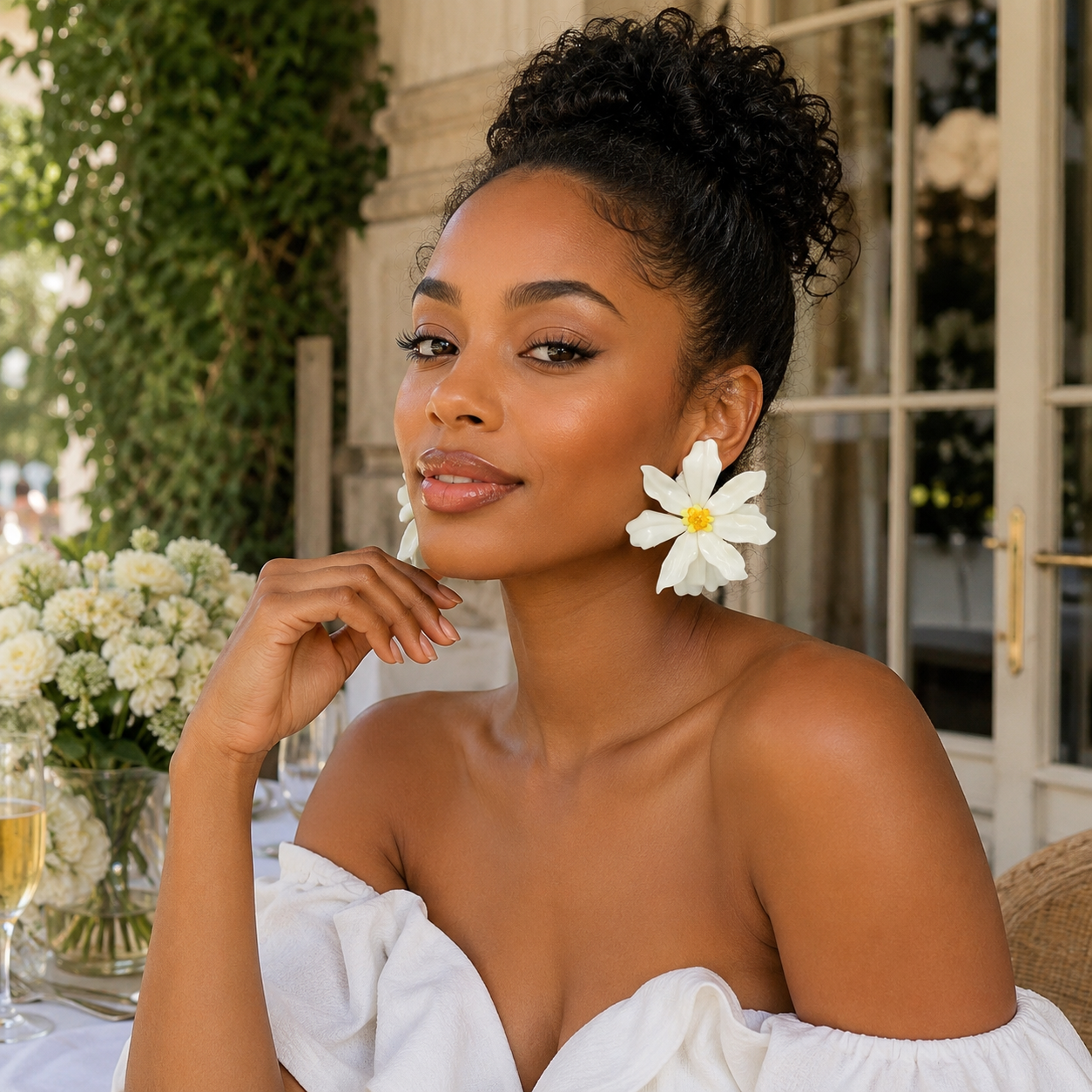 Midnight Bloom Statement Earrings