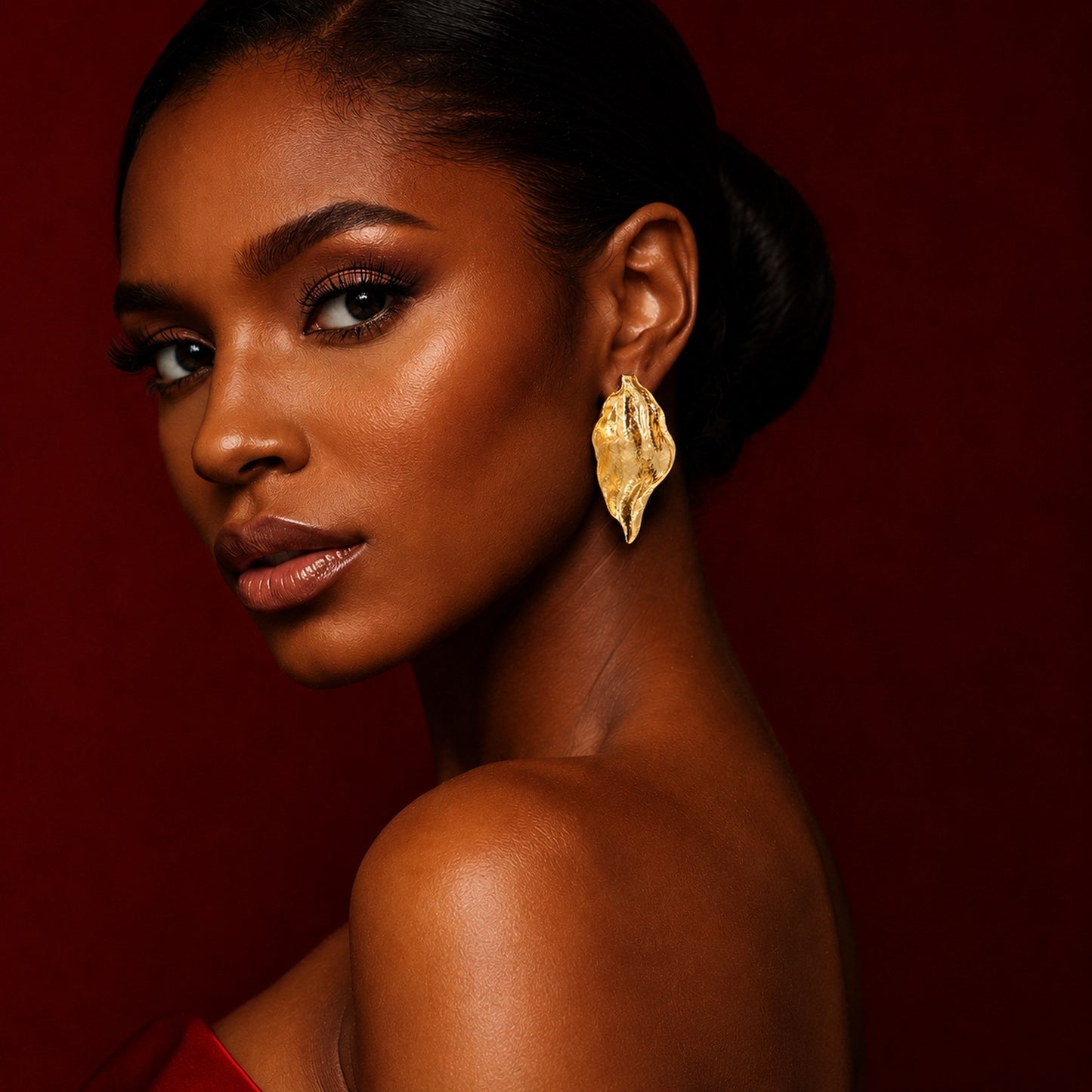 Golden Flame Earrings