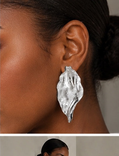 Golden Flame Earrings