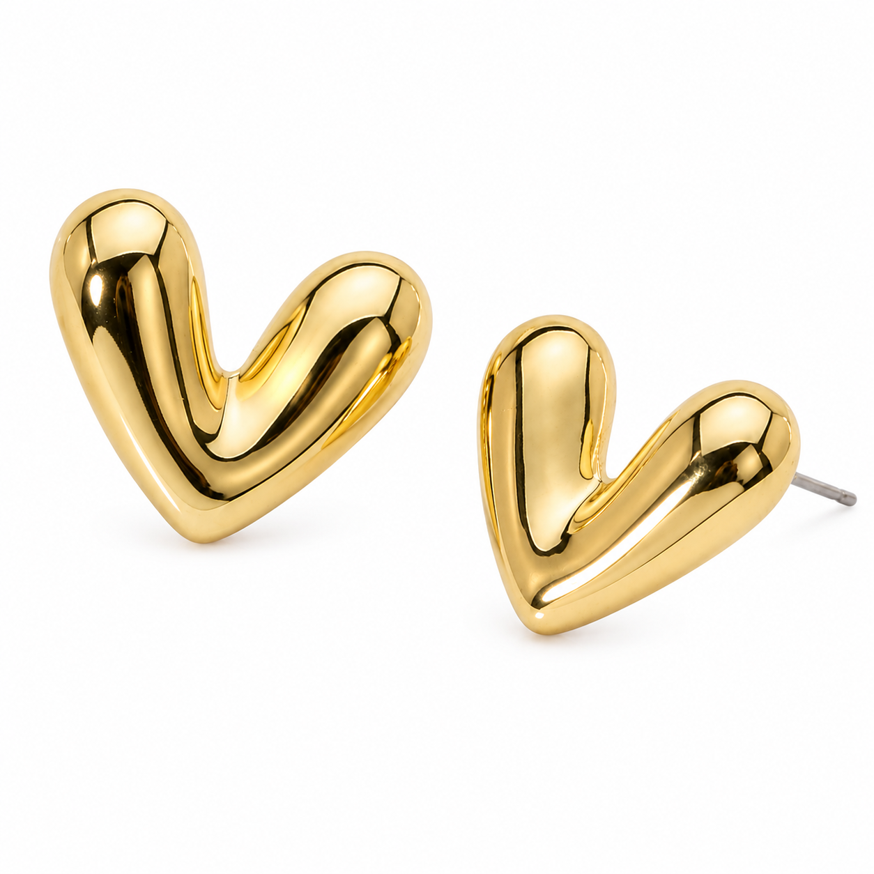 Heart of Gold Studs